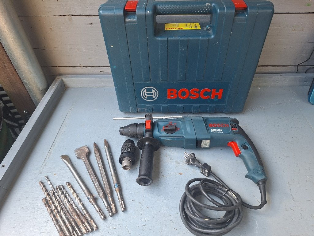 Bosch GBH2600 combi boorhamer / hakhamer, Ophalen of Verzenden, Gebruikt, Boor- en/of Breekhamer