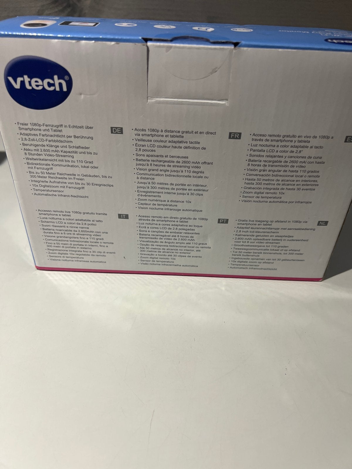 Vtech 2.8" Wi-Fi Video Babyfoon RM2751 met Nachtlampje, N, Camera, N, Ophalen of Verzenden