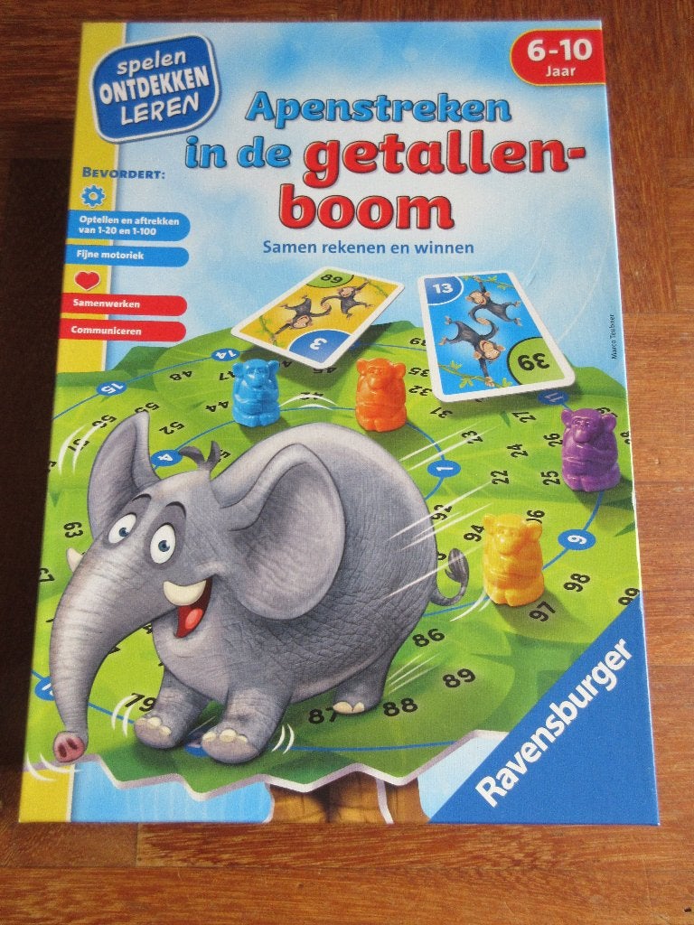 Apenstreken in de getallenboom, Ophalen of Verzenden, Gebruikt, Puzzelen
