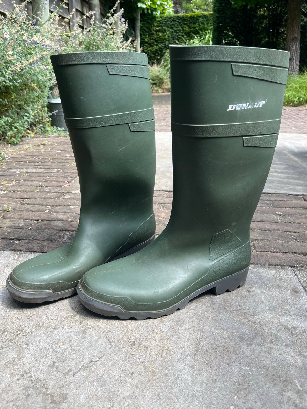 Dunlop Regenlaarzen - Maat 44 (10), Kleding | Dames, Schoenen, Ophalen, Gedragen, Groen, Regenlaarzen