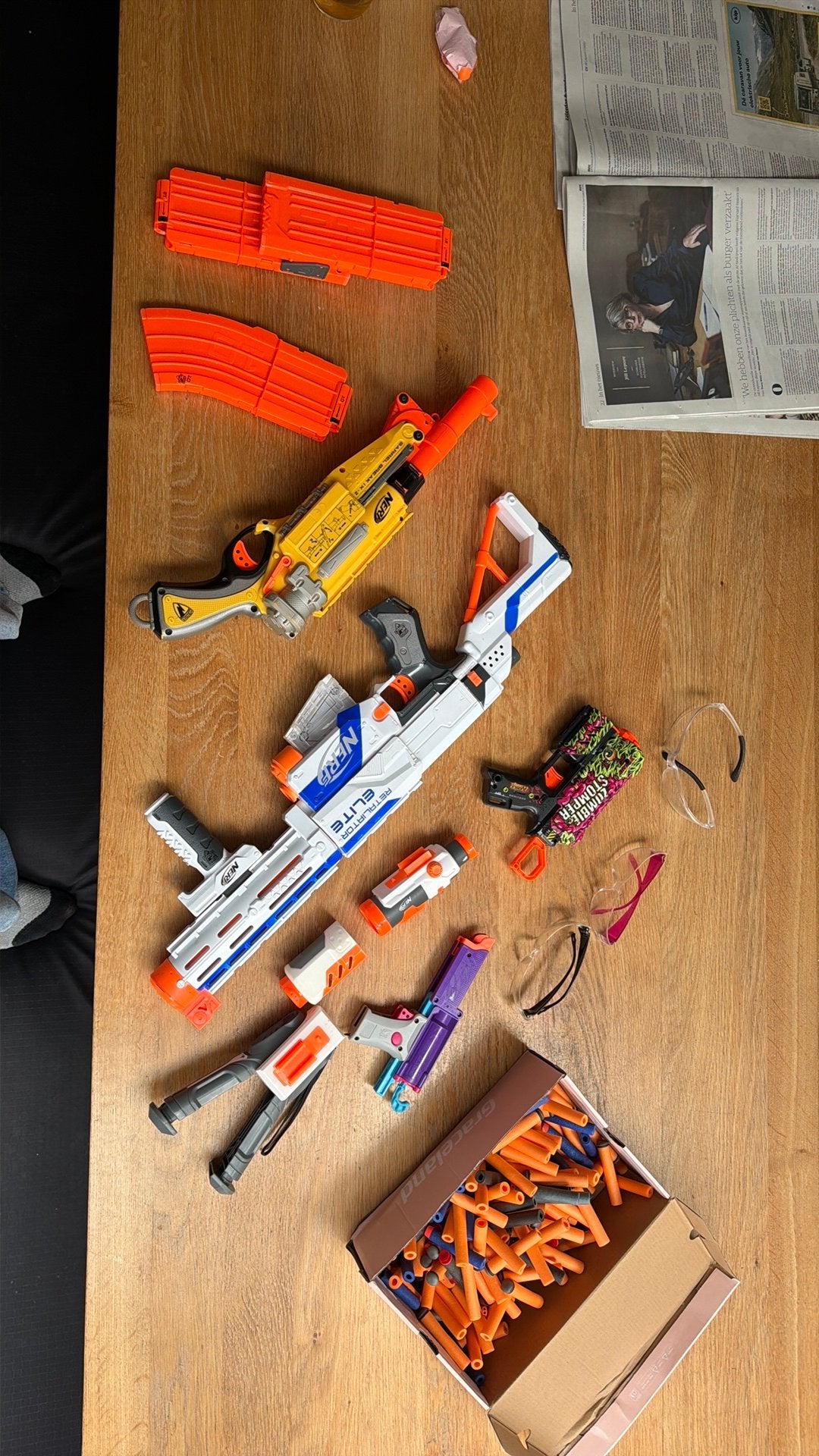 Nerf verzameling, Ophalen, Gebruikt