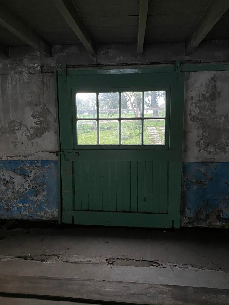 Zeer oude houten schuifdeuren, Ophalen, Gebruikt, Garagedeur, Schuifdeur