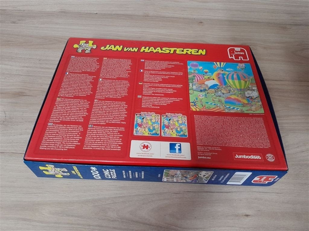 Jan van Haasteren - vrijdag de 13e - 1000stuk - s3039, Verzenden, 500 t/m 1500 stukjes, Zo goed als nieuw