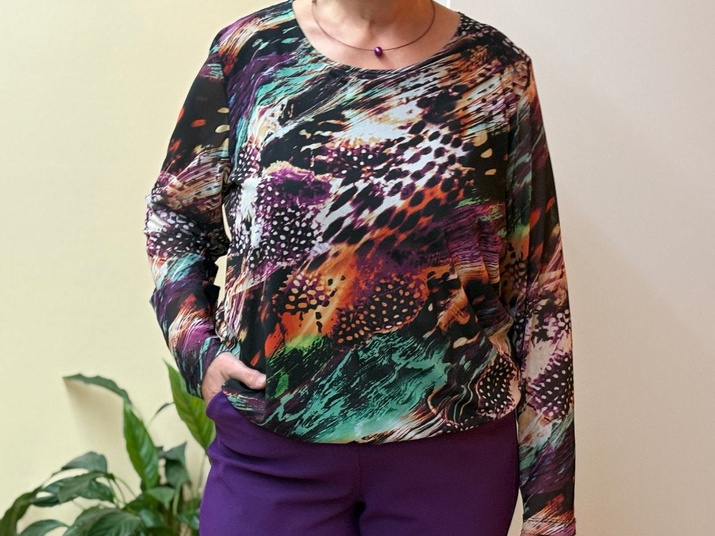 Mooi najaarsshirt met lange mouwen van NED, maat XXL, Kleding | Dames, Tops, Meerkleurig, Maat 46/48 (XL) of groter, Ophalen of Verzenden