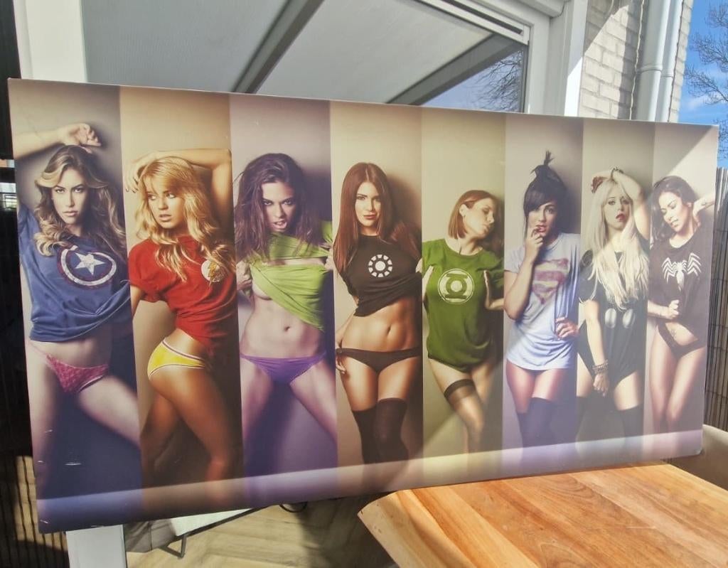 Groot Canvas Superhelden (Sexy Marvel/DC) - 90x160 cm, Ophalen