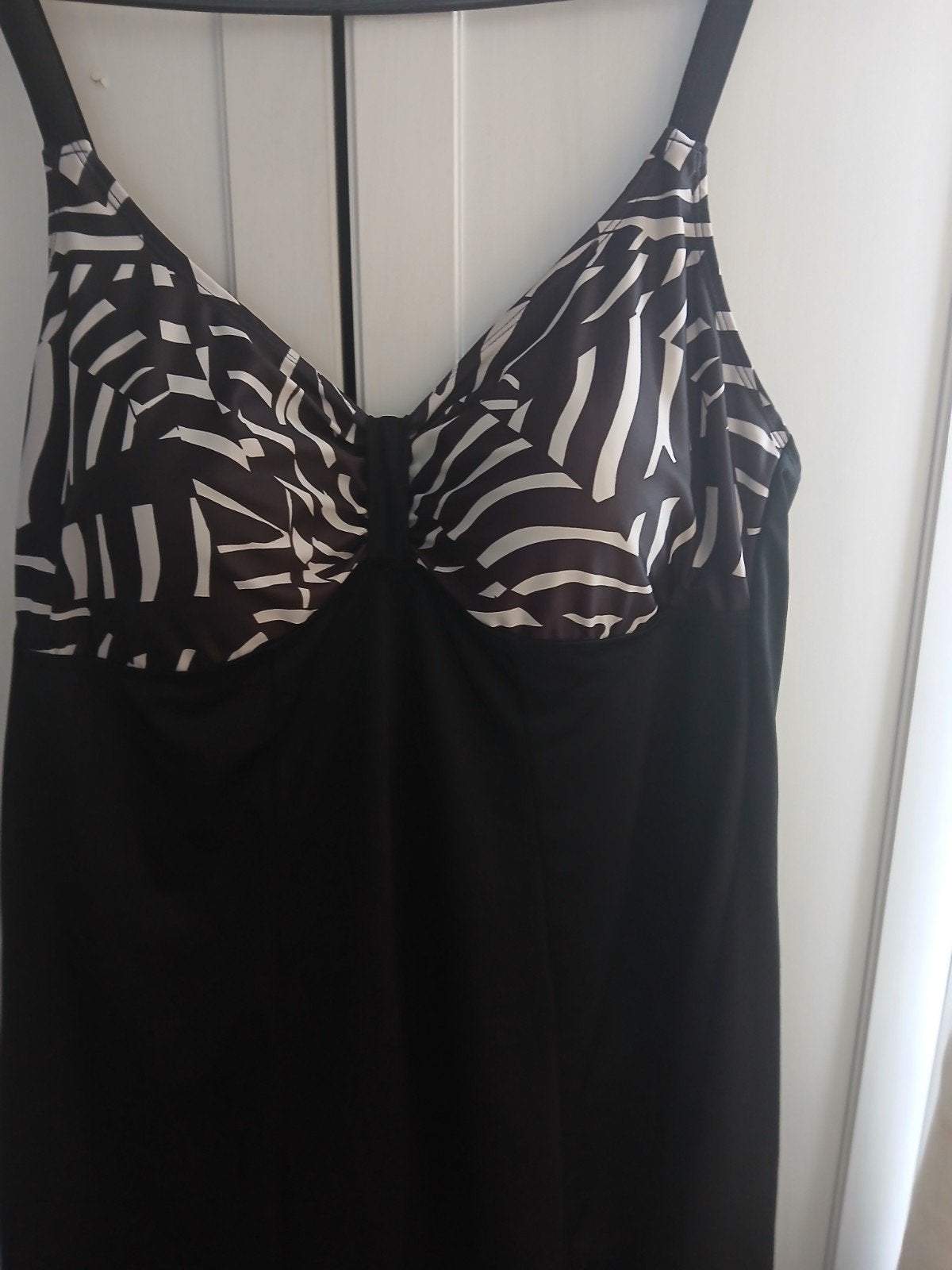Zwart badpak met zebraprint - Maat 2XL, Kleding | Dames, Badmode en Zwemkleding, Zwart, Nieuw, Badpak, Ophalen of Verzenden