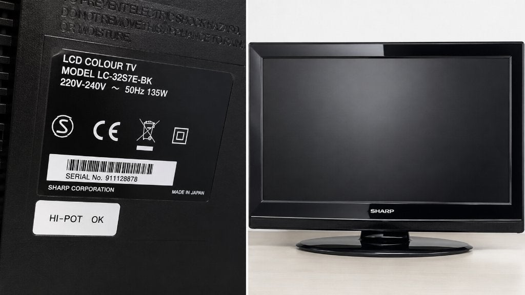 Sharp LC-32S7E-BK LCD Kleuren TV, Audio, Tv en Foto, Ophalen, Gebruikt, 50 Hz, LCD