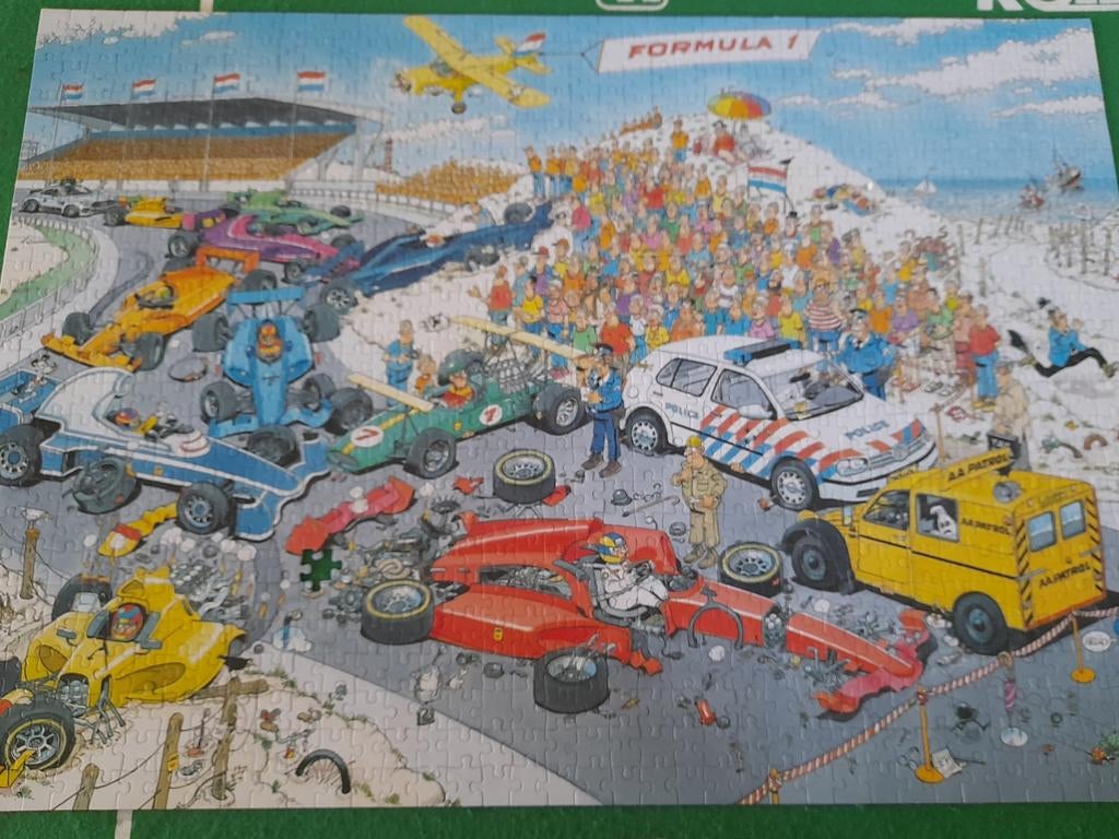 Jan v Haasteren 1000st De Formule 1, Ophalen, 500 t/m 1500 stukjes, Zo goed als nieuw