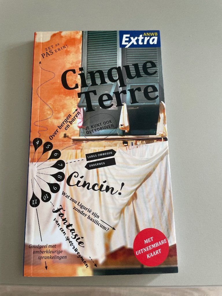 Reisgids anwb extra cinque terre, Ophalen, ANWB, Europa, Zo goed als nieuw