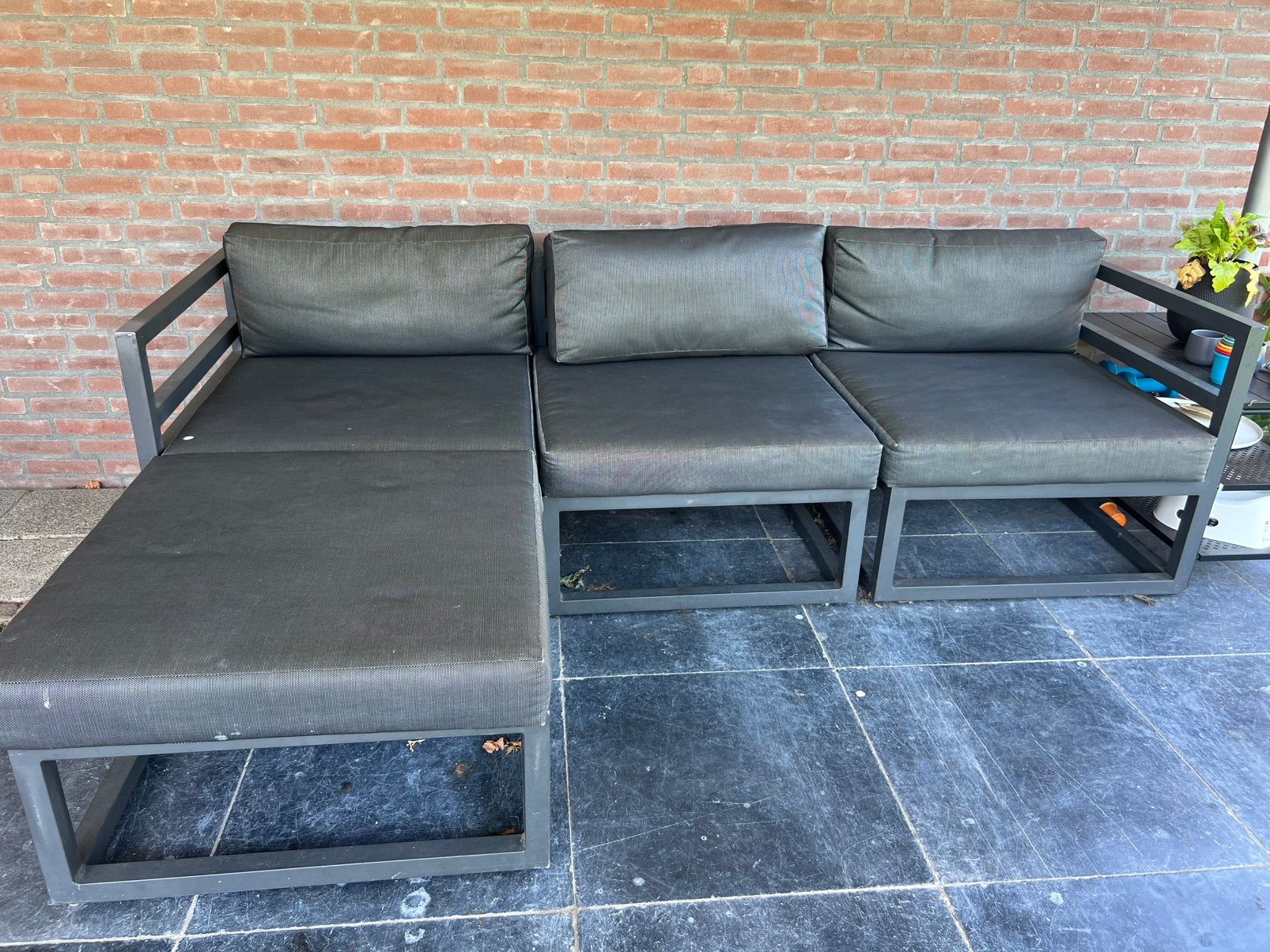 Life tuinset 4 personen, Ophalen, 4 zitplaatsen, Gebruikt, Hocker