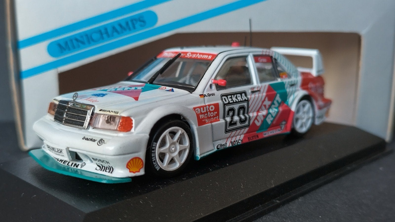 Mercedes Benz 190 Evo 2 DTM 93 Unix Rent Minichamps Pol, Auto, Verzenden, ., Nieuw