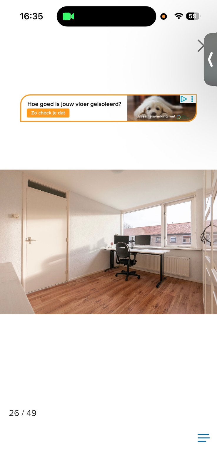 tafel in hoogte verstelbaar, 90 cm, Eenpersoons, Ophalen of Verzenden, Zo goed als nieuw