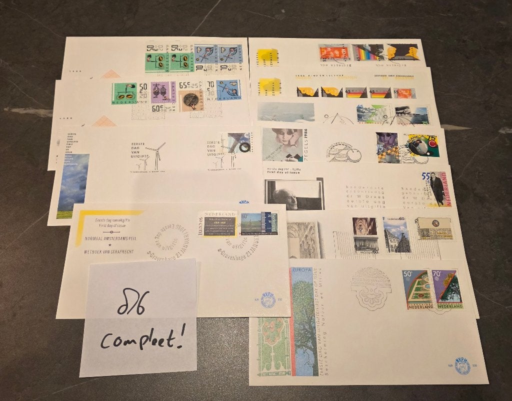 Speciale 1e dag Enveloppen (NL postzegels jaargang 1986), Postzegels en Munten, Postzegels | Eerstedagenveloppen, Ophalen of Verzenden