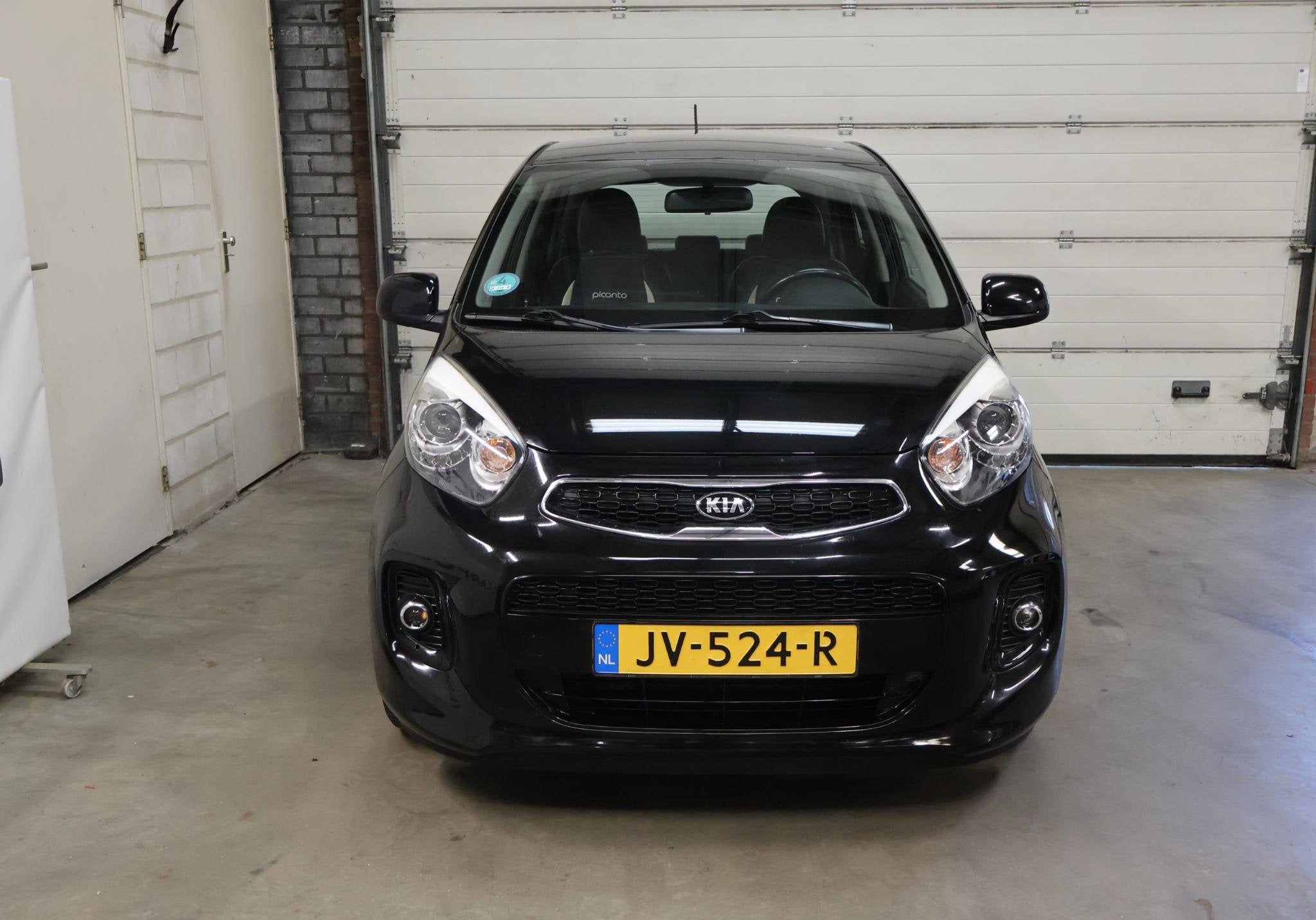 Kia Picanto 1.0 CVVT DynamicLine Cruise Airco NAP Navi Leder, Auto's, Voorwielaandrijving, Euro 5, Stof, Gebruikt