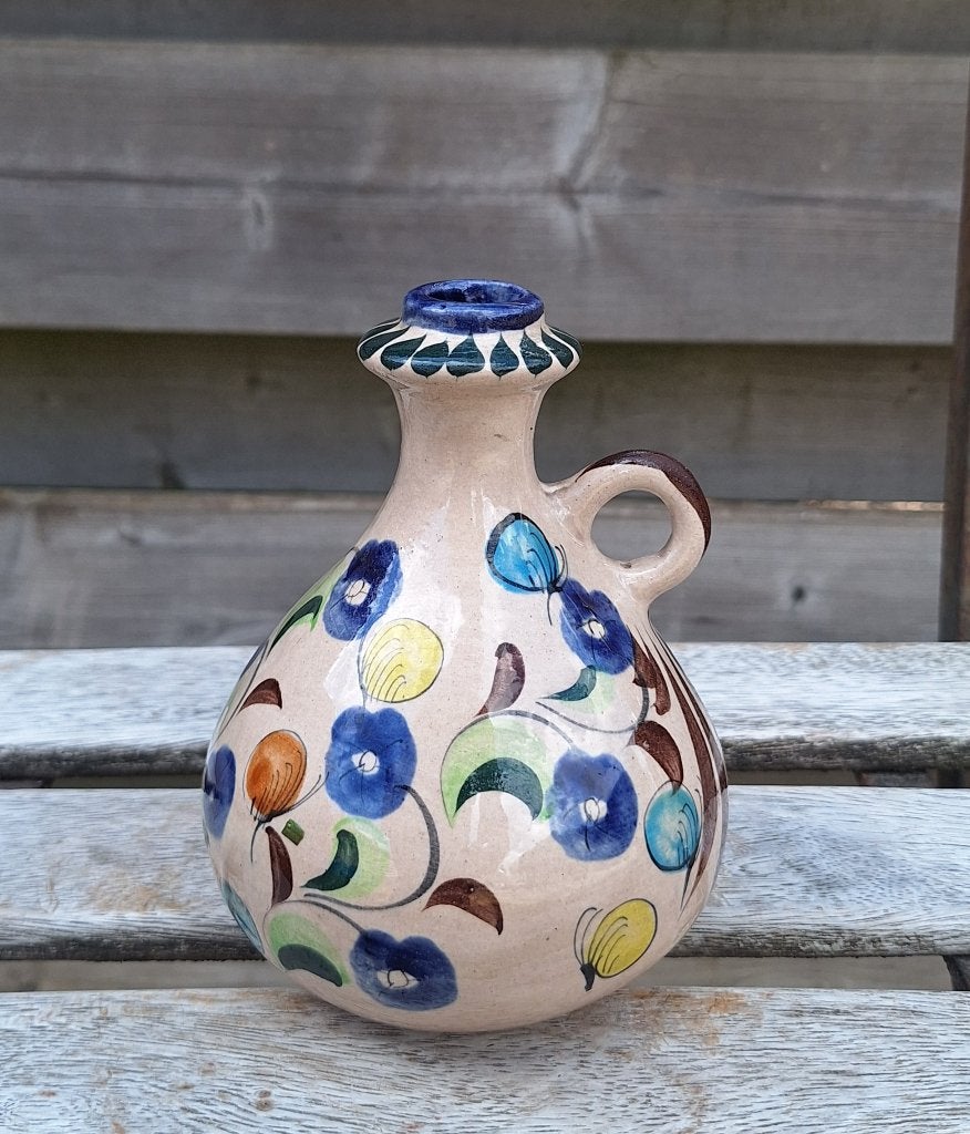 Prachtig vintage Tonala Mexico olie vaasje., Ophalen of Verzenden, Huis en Inrichting