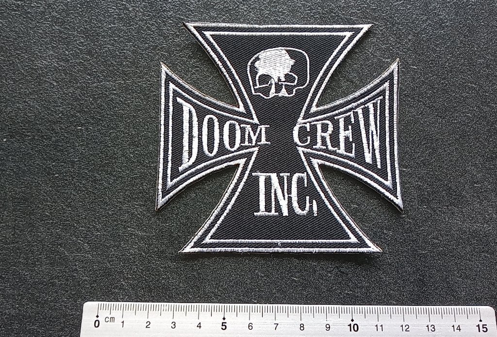 Black label society  zeer mooie doom crew  patch b80 metal, Verzenden, Nieuw, Kleding