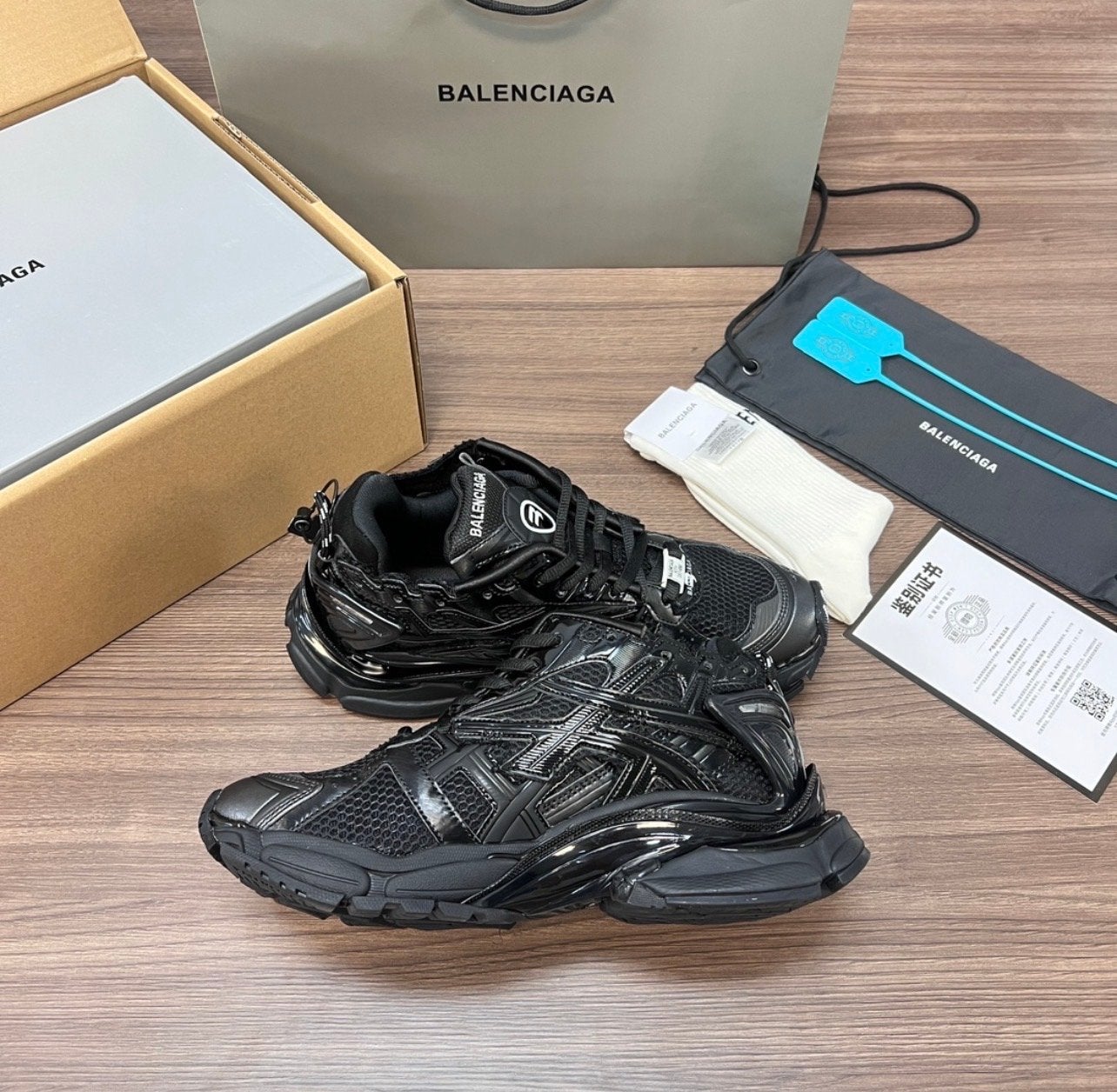 Balenciaga Runner Sneakers Zwart -, Kleding | Heren, Ophalen of Verzenden, Nieuw, Zwart, Sneakers of Gympen