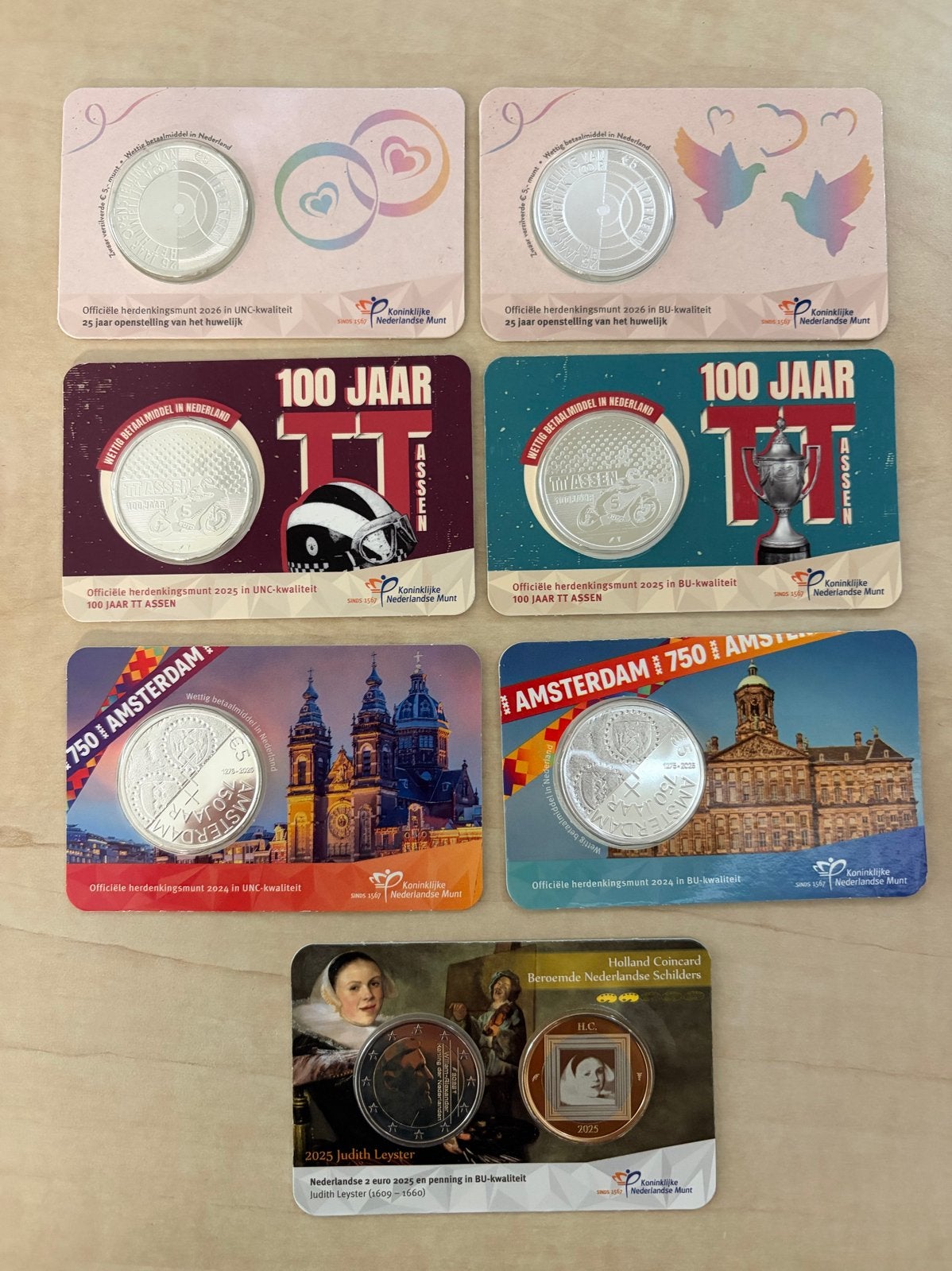 Diverse Nederlandse Herdenkingsmunten - Coincards, Koningin Beatrix, Zilver, Euro's, Verzenden