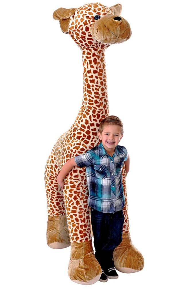 Jumbo pluche opblaas giraffe, Ophalen, Overige merken, Giraf, Overige karakters