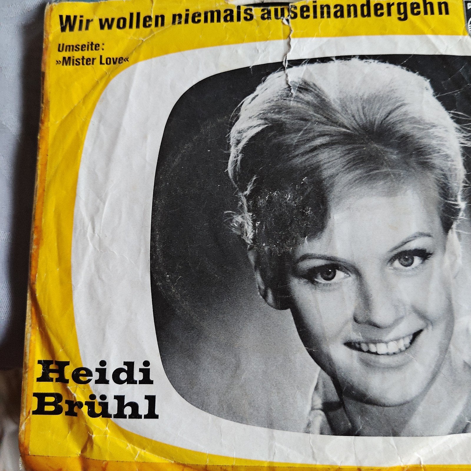 Heidi Brühl - Wir wollen niemals auseinandergehn (Single), Gebruikt, 7 inch, EP, Fotohoes
