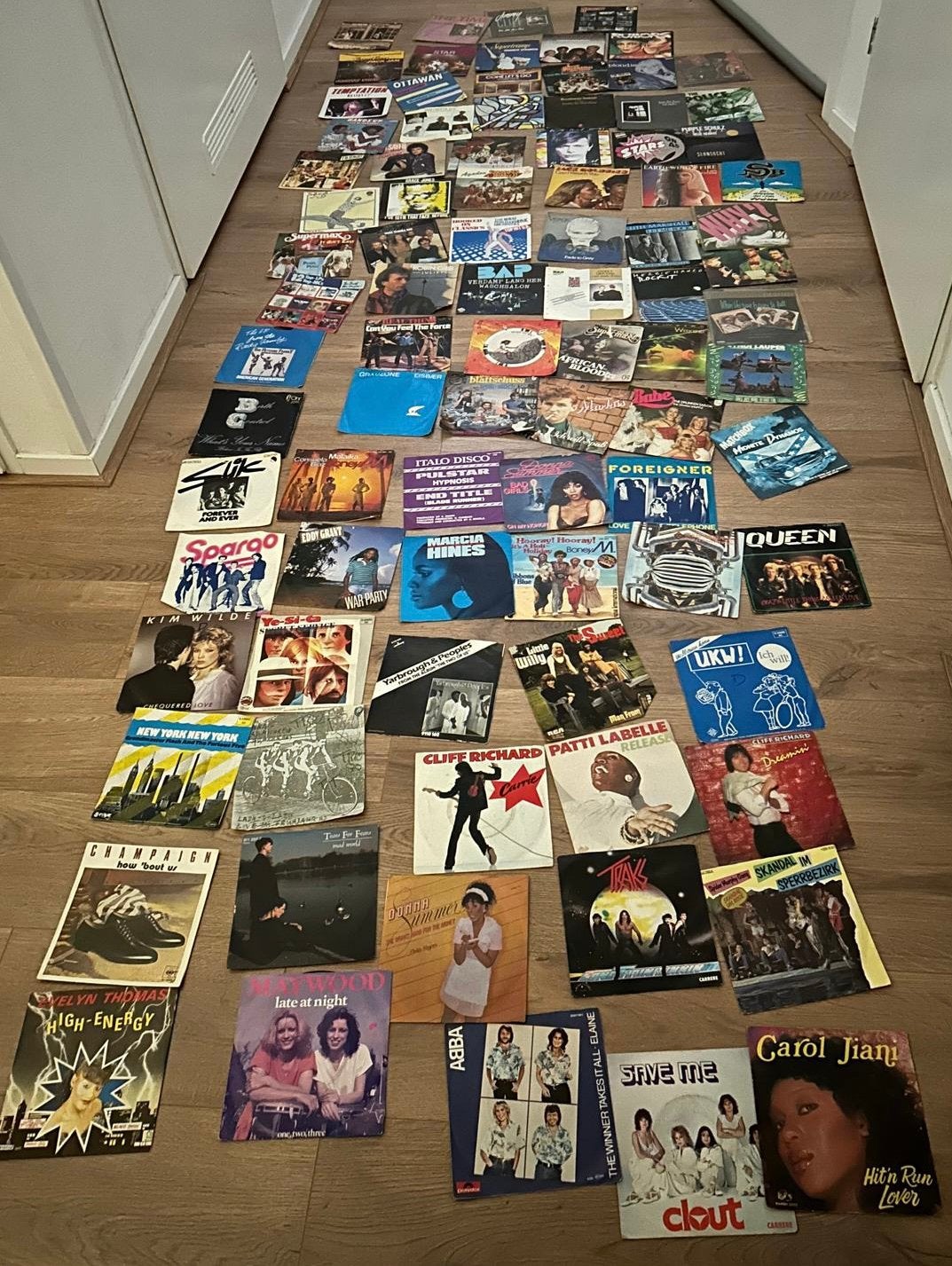 Grote verzameling  singles, Ophalen, Zo goed als nieuw, LP