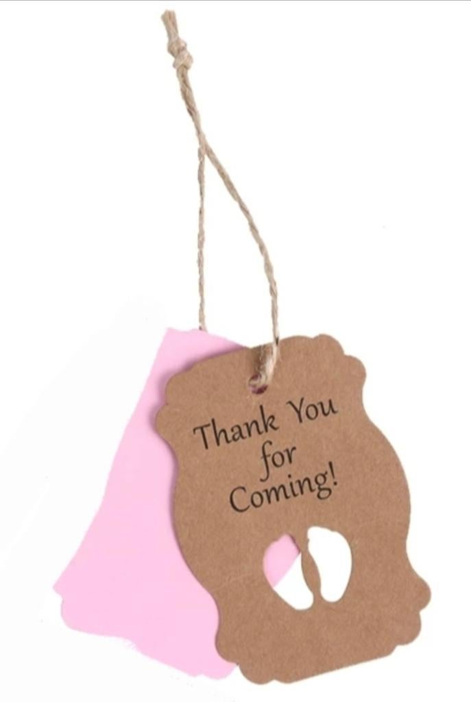Bedankjes labels 'Thank You for Coming!' - 10 stuks, Ophalen, Overige thema's, Nieuw, Papier of Karton