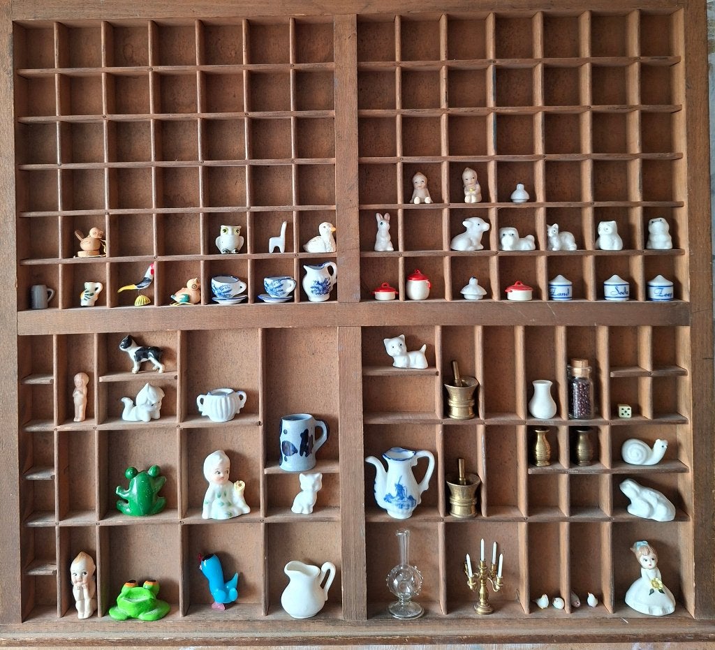 letterbak, Ophalen, Gebruikt, Bruin, Vintage