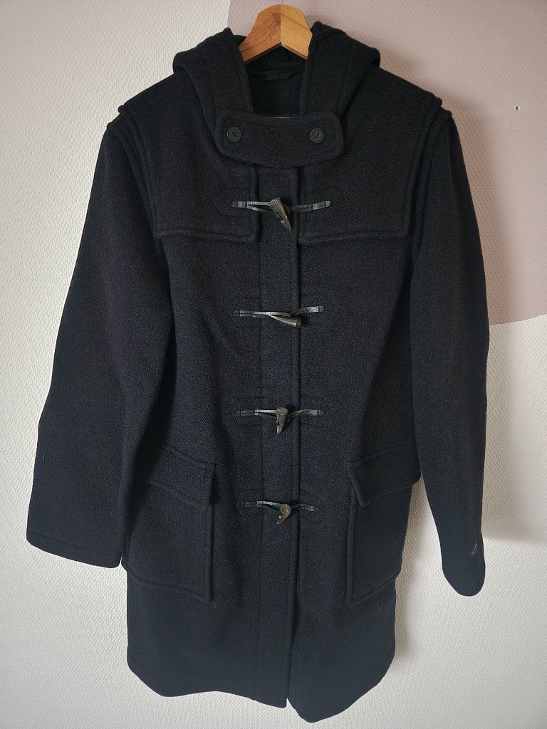 Blauwe wollen winterjas/dufflecoat/jas Dalmard Marine - 42, Dalmard Marine, Blauw, Maat 42/44 (L), Ophalen of Verzenden