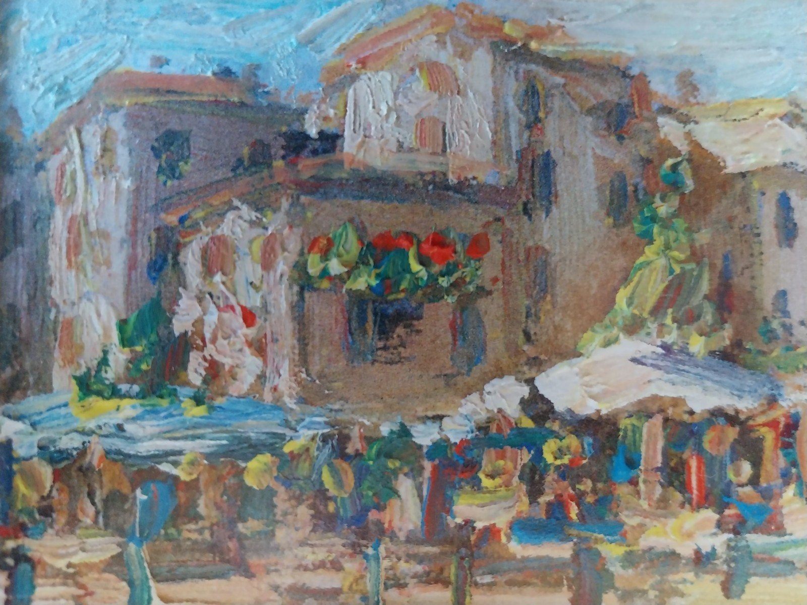Klein olieverf schilderijtje Zuid-Frankrijk?, Ophalen of Verzenden