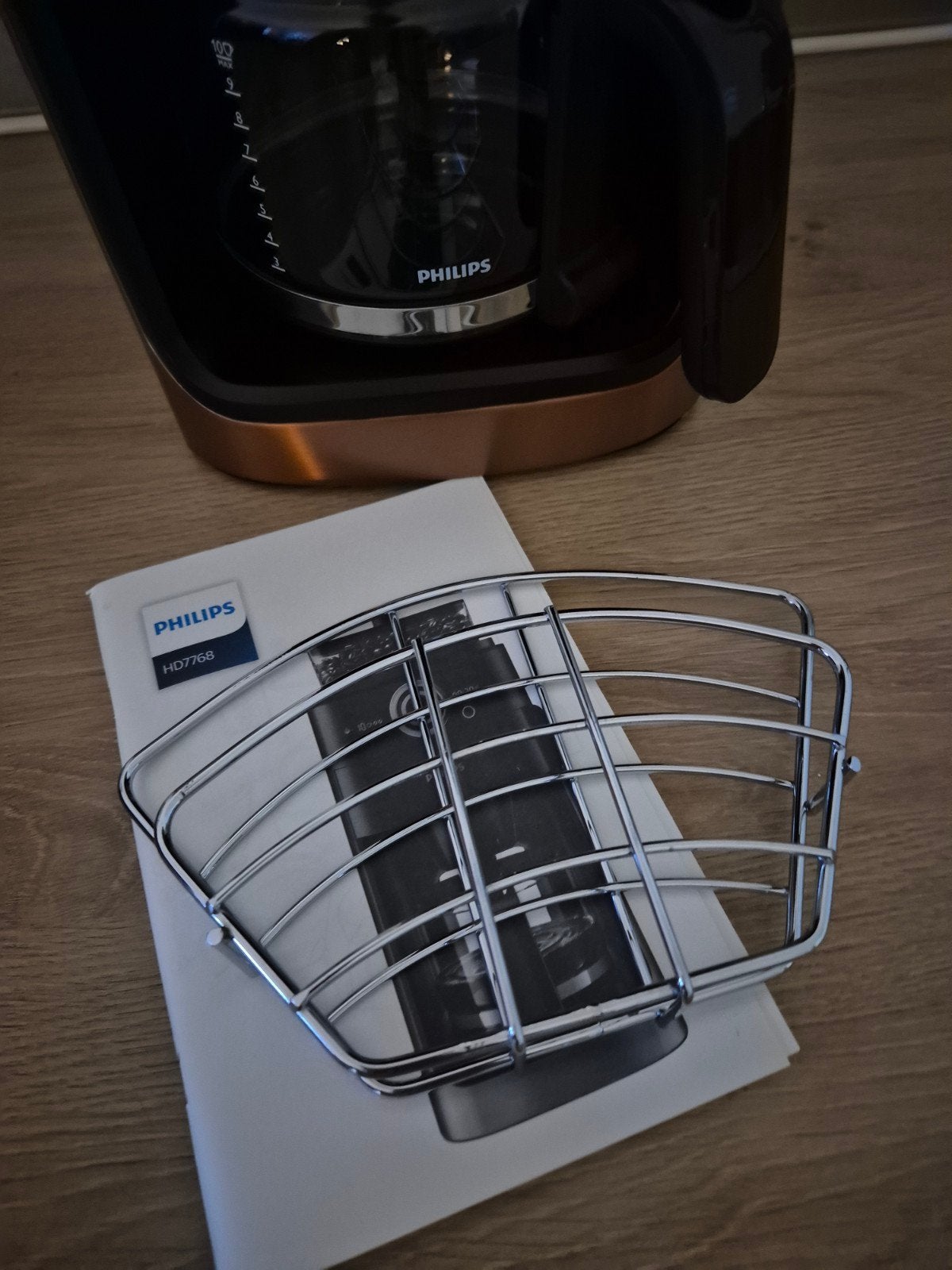Philips HD7768 koffiezetapparaat., Witgoed en Apparatuur, Ophalen, 10 kopjes of meer, Koffiemachine, Zo goed als nieuw