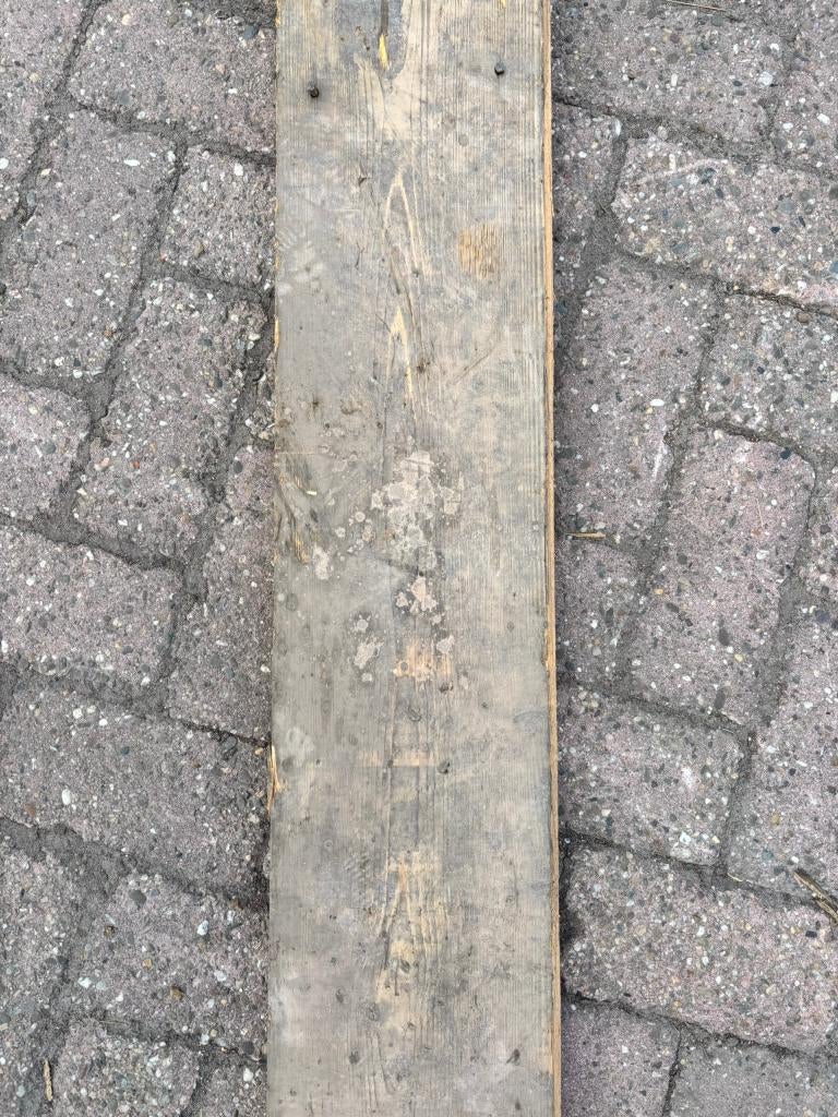 Partij ruw vuren planken (ca. 500m²) – 32x195 mm t/m 5 meter, Tuin en Terras, Palen, Balken en Planken, Ophalen, Gebruikt, 250 cm of meer