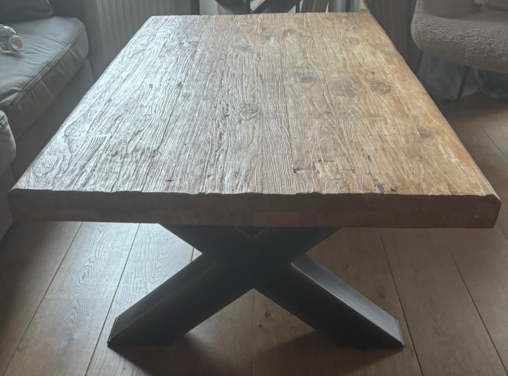 Salontafel, Huis en Inrichting, Tafels | Salontafels, Ophalen, Gebruikt, 100 tot 150 cm, 50 tot 100 cm