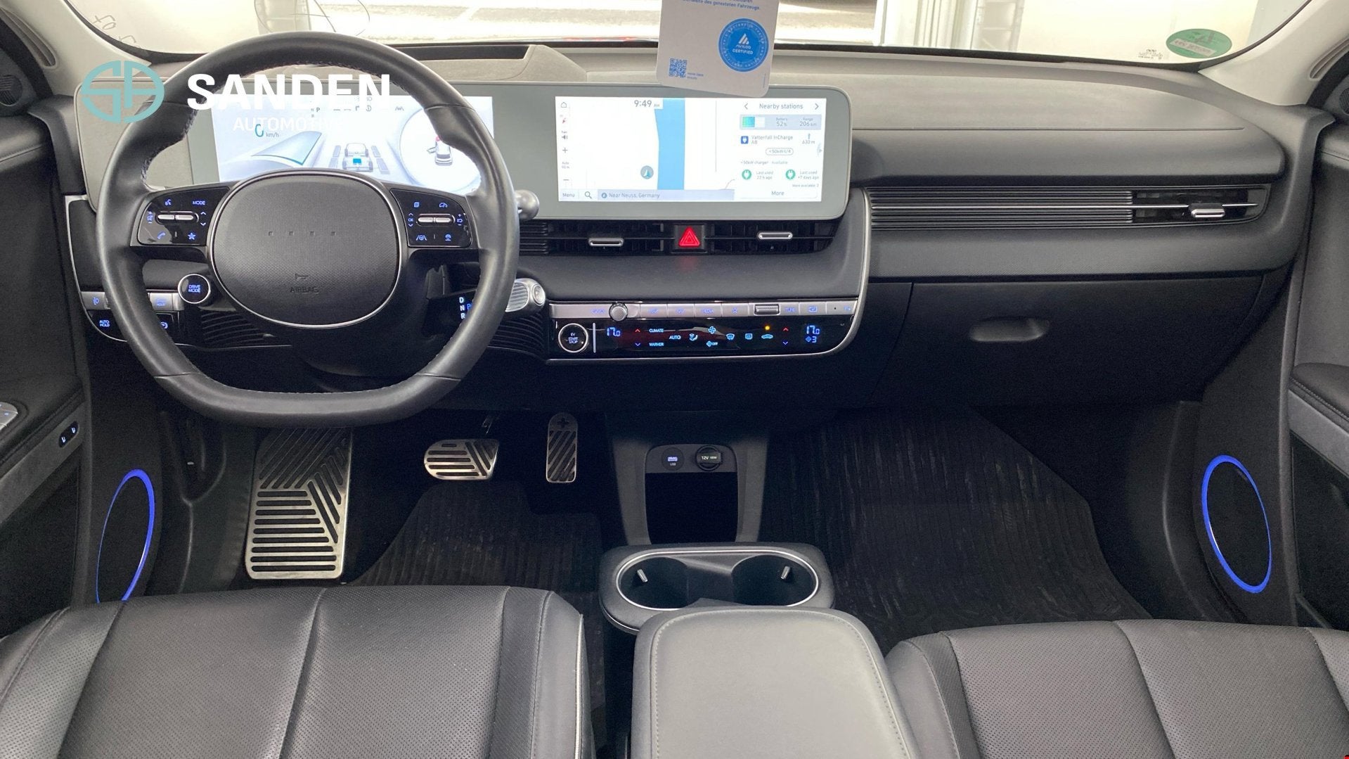 Hyundai IONIQ 5 Uniq AWD 73kWh|Automaat|LED|Navi|Leder|Camer, Auto's, Automaat, Dealer onderhouden, Gebruikt, Zwart