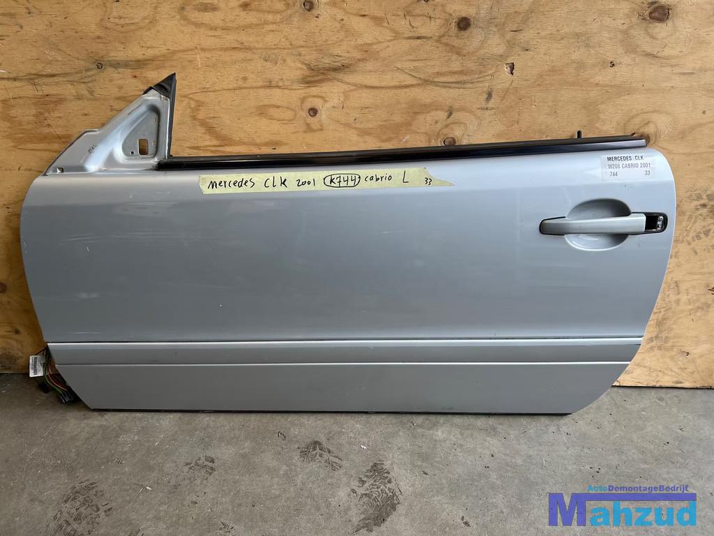 MERCEDES CLK W208 Zilver 744 links deur portier 1996-2002, Auto-onderdelen, Gebruikt, Mercedes-Benz AG, Deur, Mercedes-Benz