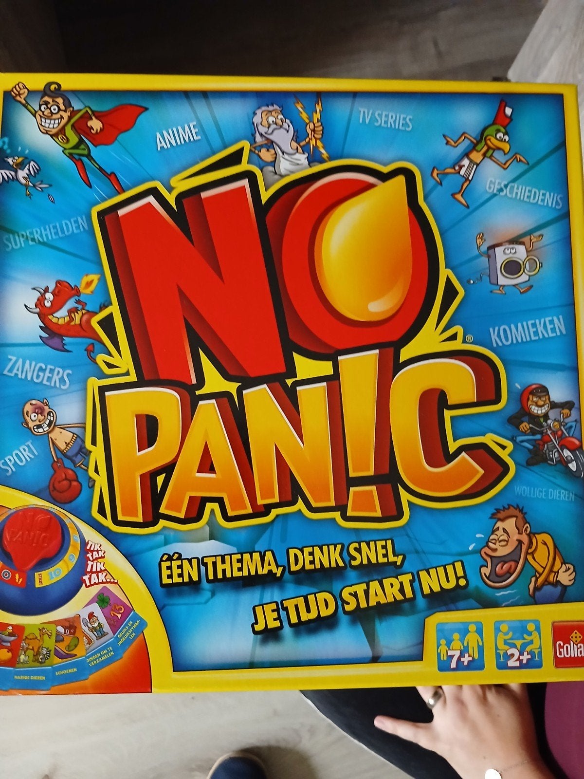 No Panic! Bordspel - Denk snel, je tijd start nu!, Drie of vier spelers, Ophalen of Verzenden, Gebruikt, Goliath