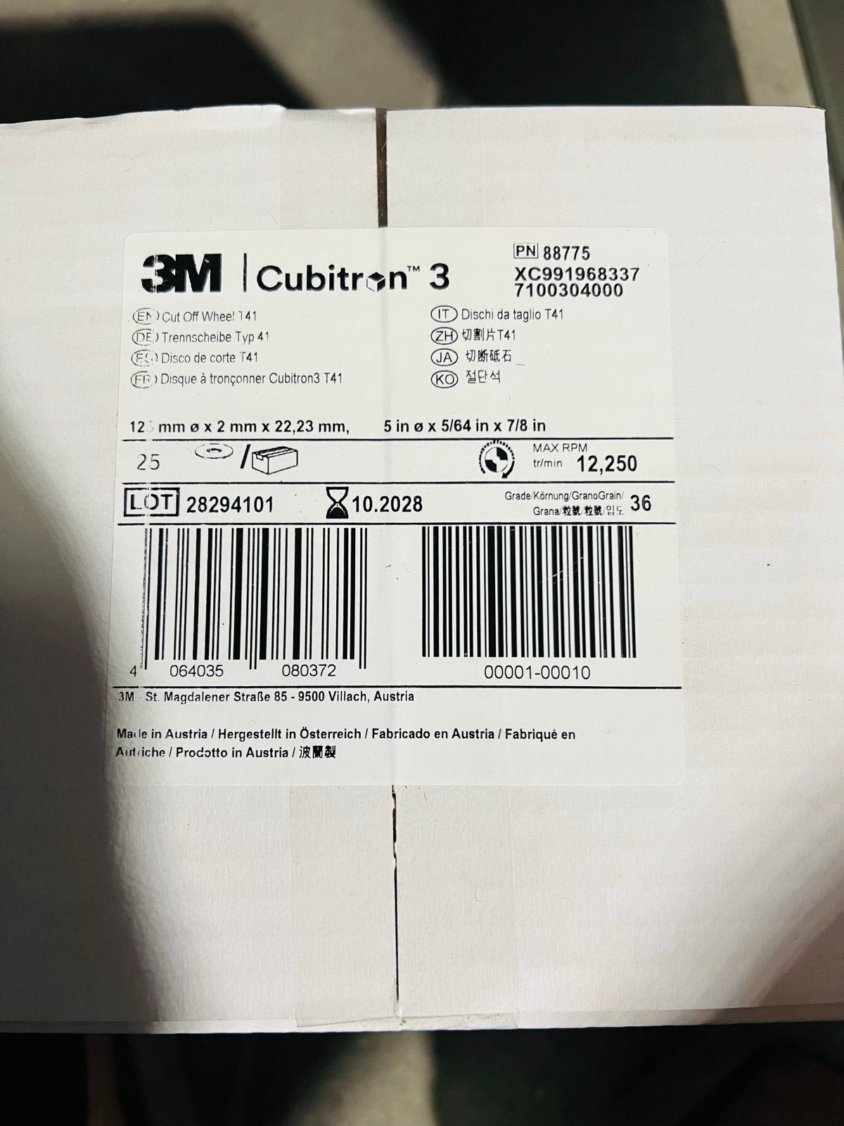 3M Cubitron 3 Doorslijpschijf - Nieuw, Ophalen of Verzenden, Nieuw, Overige typen