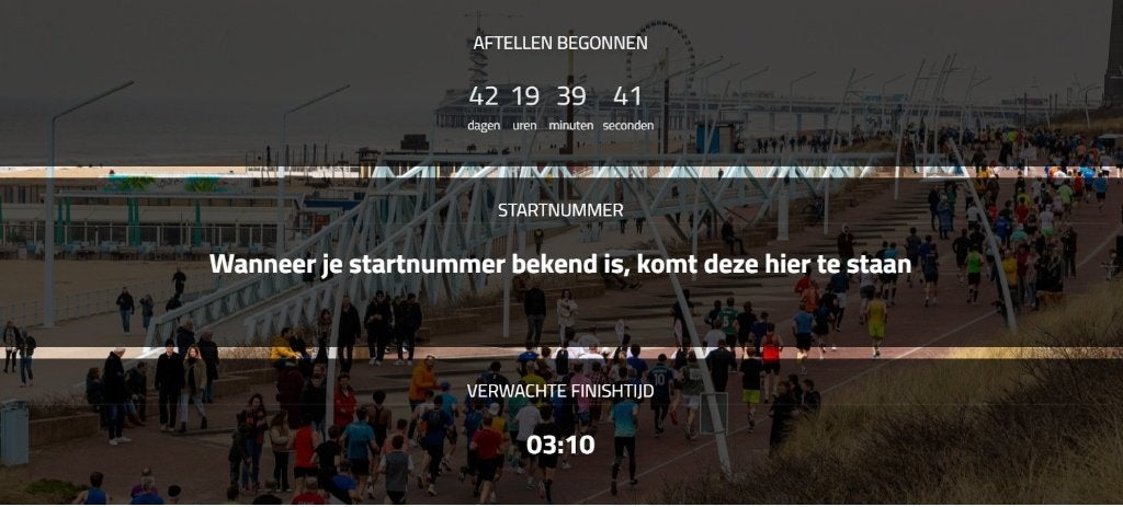 NN Marathon The Hague 2026 Ticket, Eén persoon