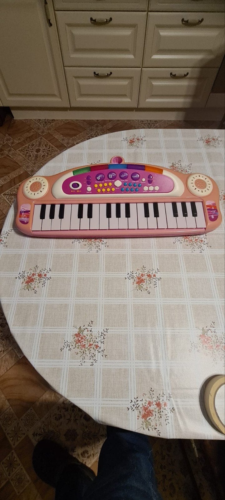 Roze speelgoed keyboard voor kinderen, Ophalen, Gebruikt, Overige typen, Met geluid