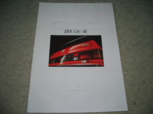 Honda CRX 1.6 16v Brochure, Ophalen of Verzenden, Zo goed als nieuw, Honda