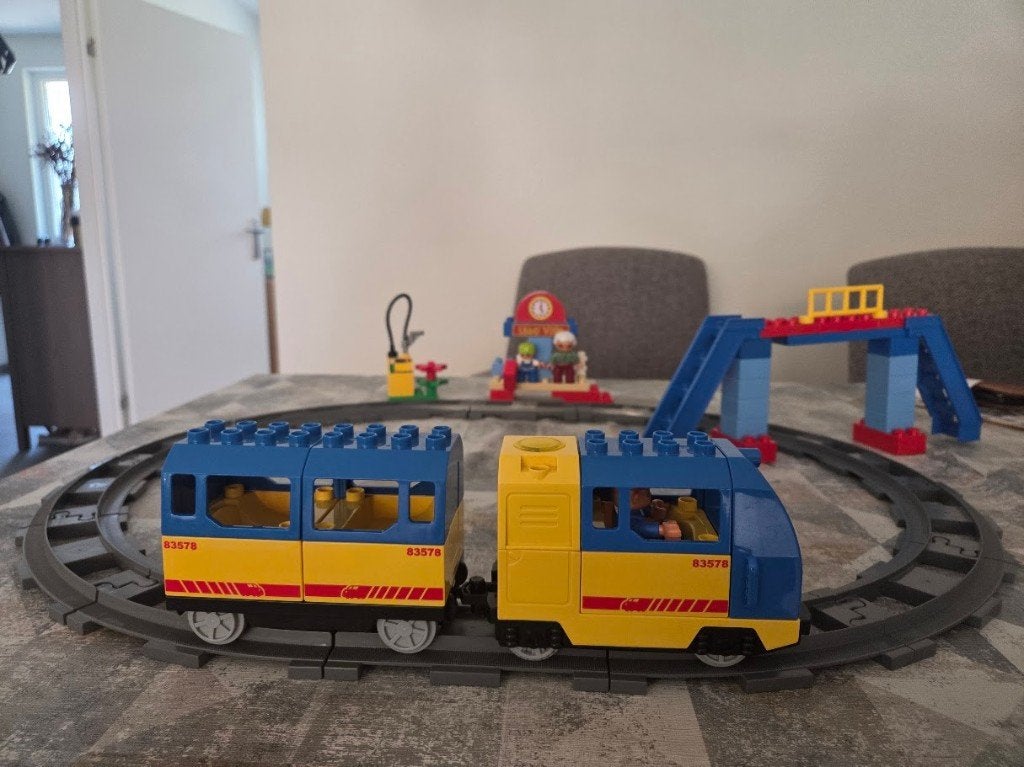 Lego Duplo stoomtrein 5608, Compleet, Gebruikt, Ophalen of Verzenden, Duplo