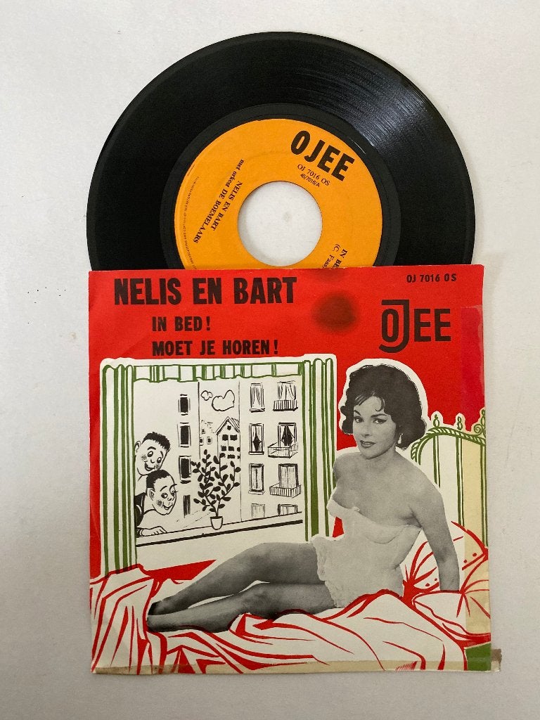 Nelis En Bart ‎– In Bed! / Moet Je Horen!(1967) piraat, Gebruikt, 7 inch, Single, Nederlandstalig