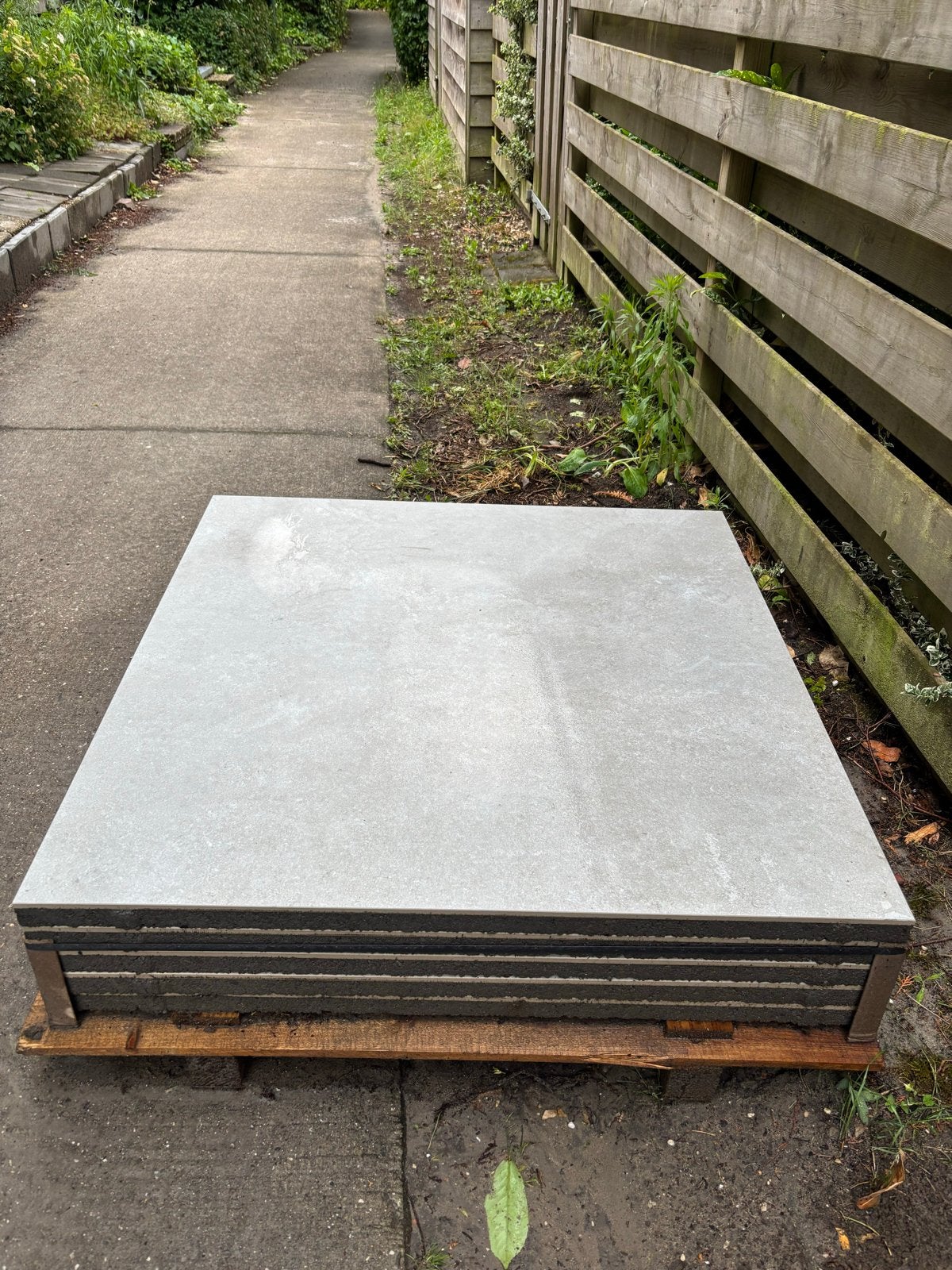 5x Geoceramica Veneto Dust, 100x100 cm, 5m², Ophalen, Gebruikt, 10 m² of meer, Beton