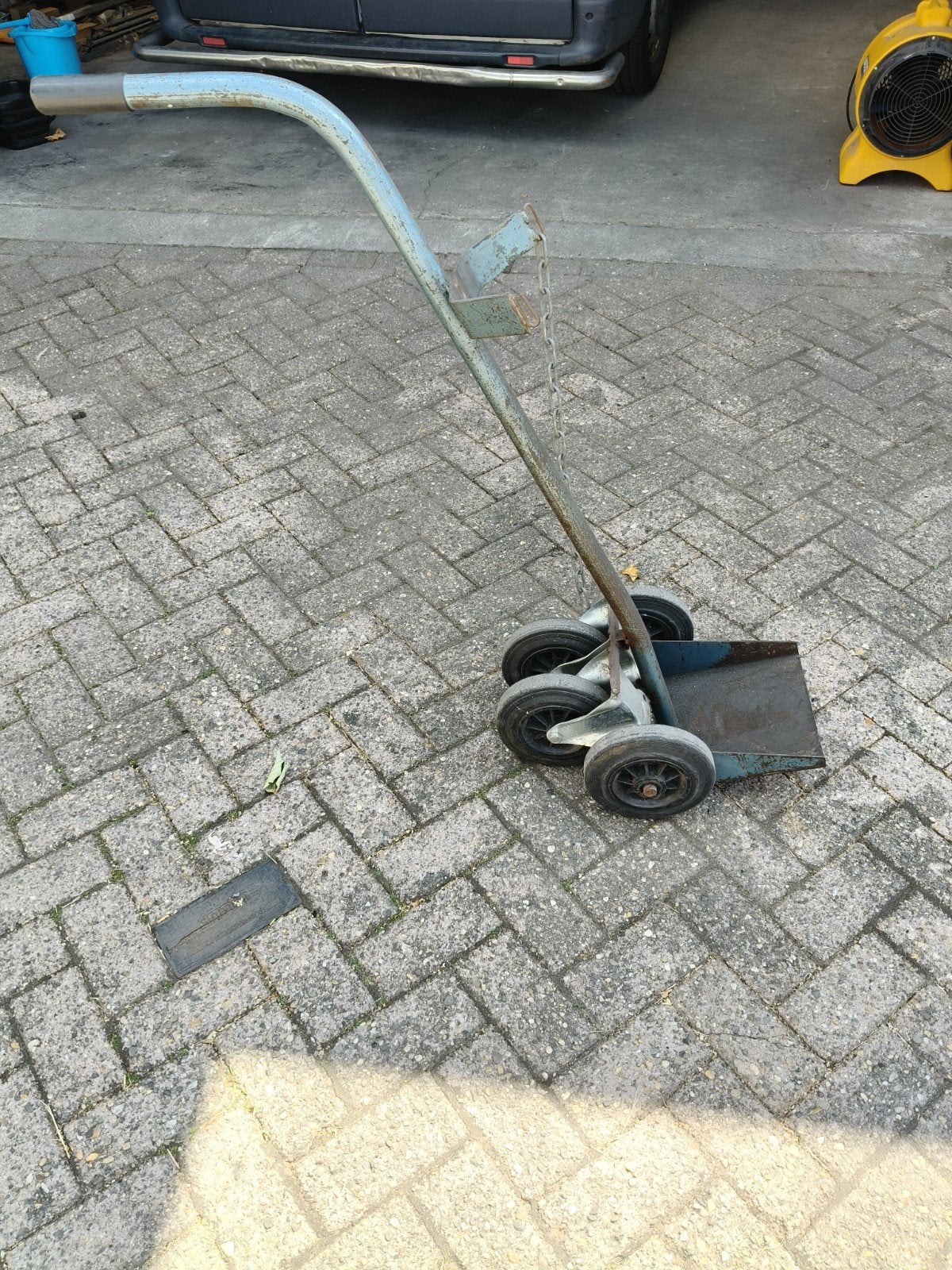 Grote gasflessenwagen - Gebruikt, maar werkt perfect, Doe-het-zelf en Verbouw, Ophalen, Gebruikt, Transportkar