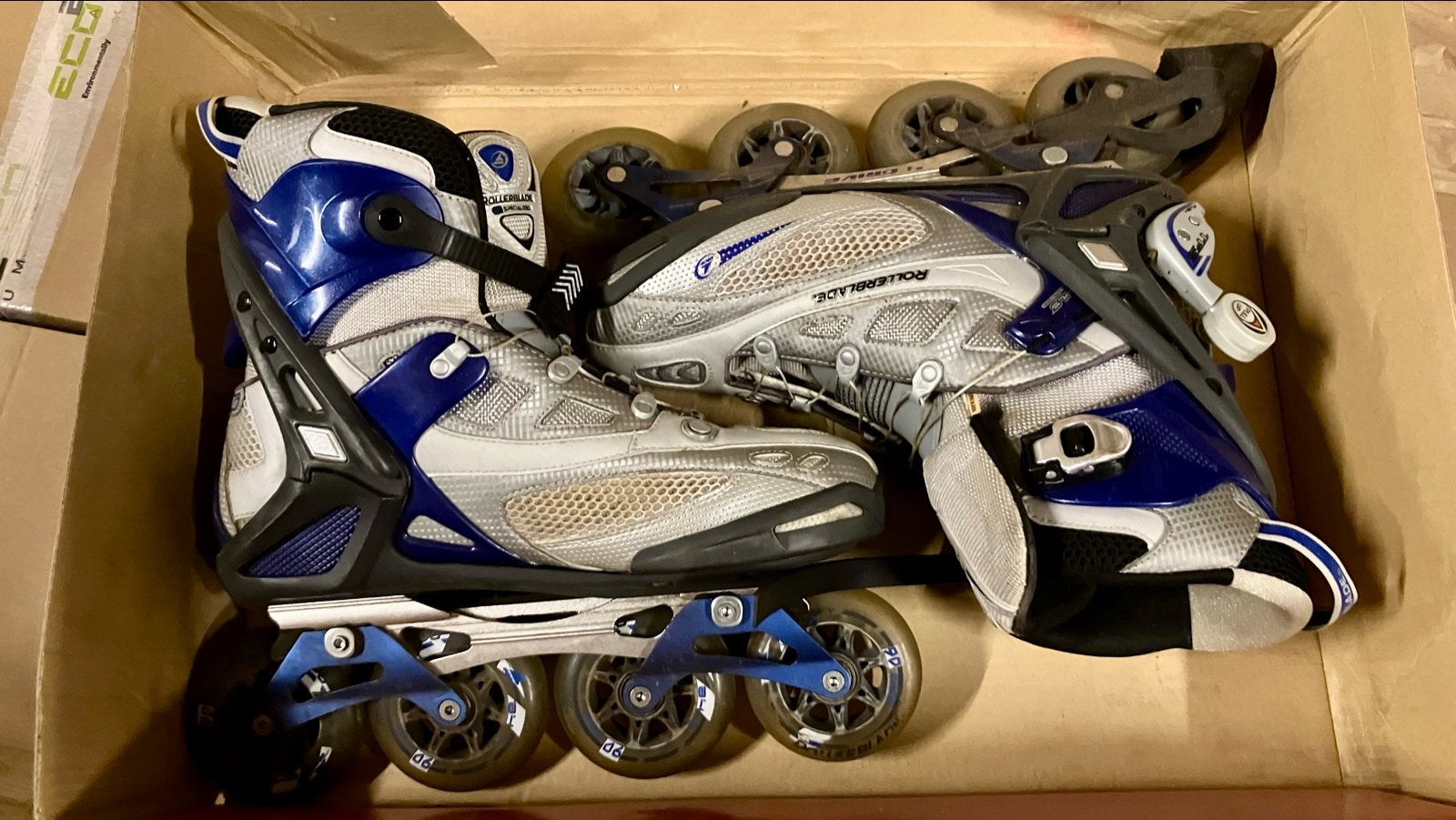 Rollerblade Crossfire 4D Inline Skates - Maat 46 met bescher, Overige merken, Gebruikt, Heren, Ophalen of Verzenden