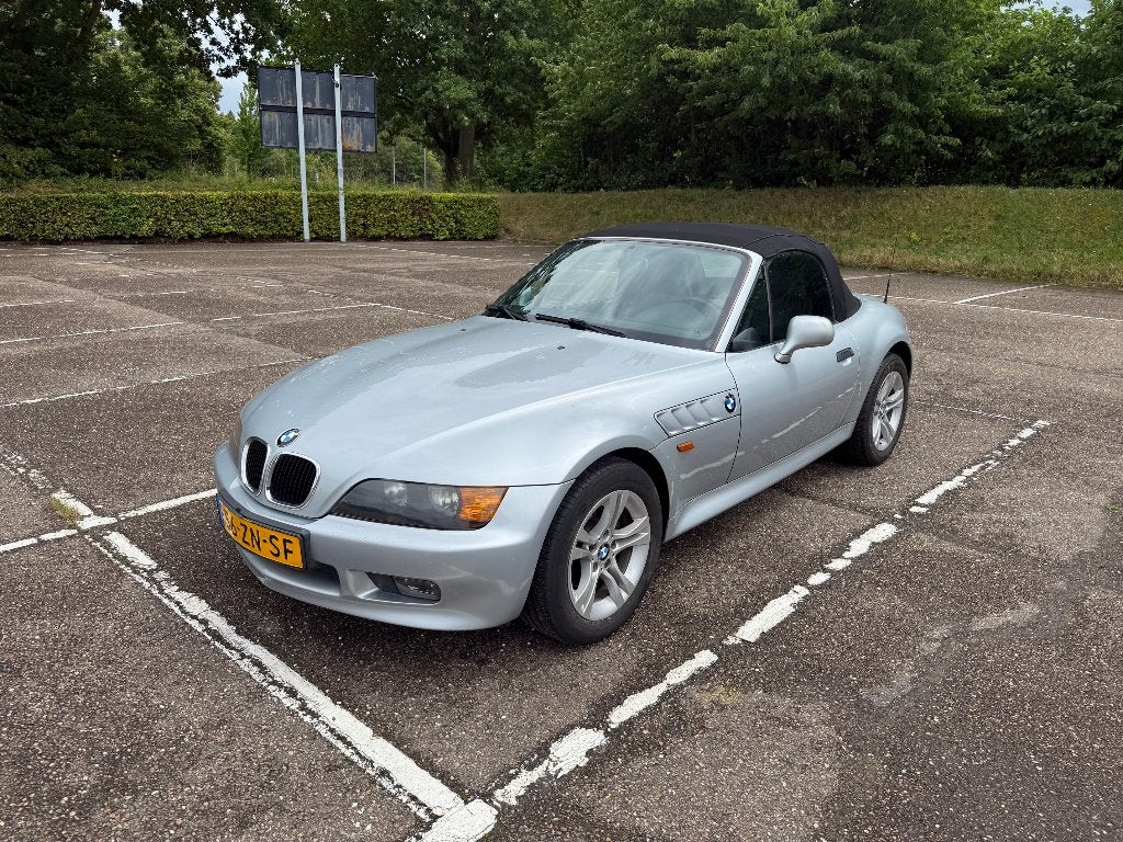 BMW Z3 1.8 Roadster 1998 Grijs, Auto's, BMW, Achterwielaandrijving, Zwart, Cabriolet, 1796 cc