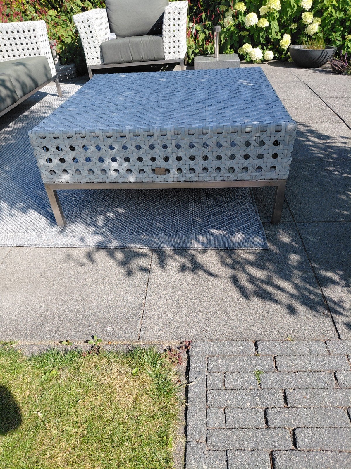 Lounge tafel ,koffietafel  4 Seasons Outdoor- z.g.a.n., Ophalen, Zo goed als nieuw, Vierkant, Wicker