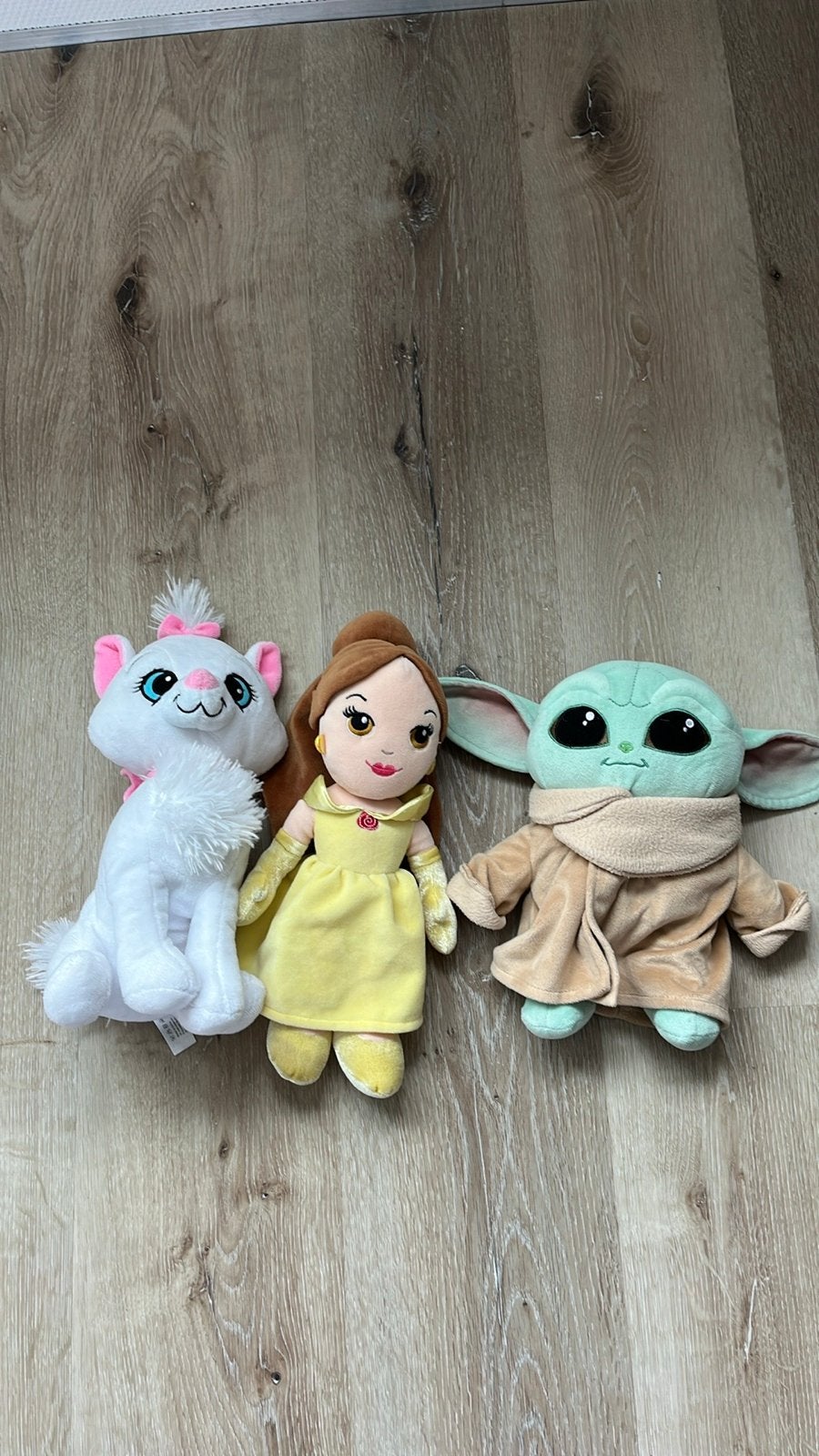 Disney Knuffels: Marie, Belle & Grogu (Baby Yoda), Kinderen en Baby's, Speelgoed | Knuffels en Pluche, Gebruikt, Disney, Overige typen