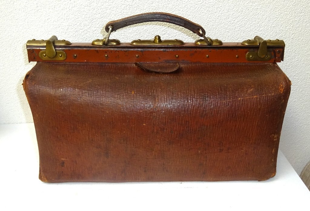 antieke dokters tas, Ophalen of Verzenden