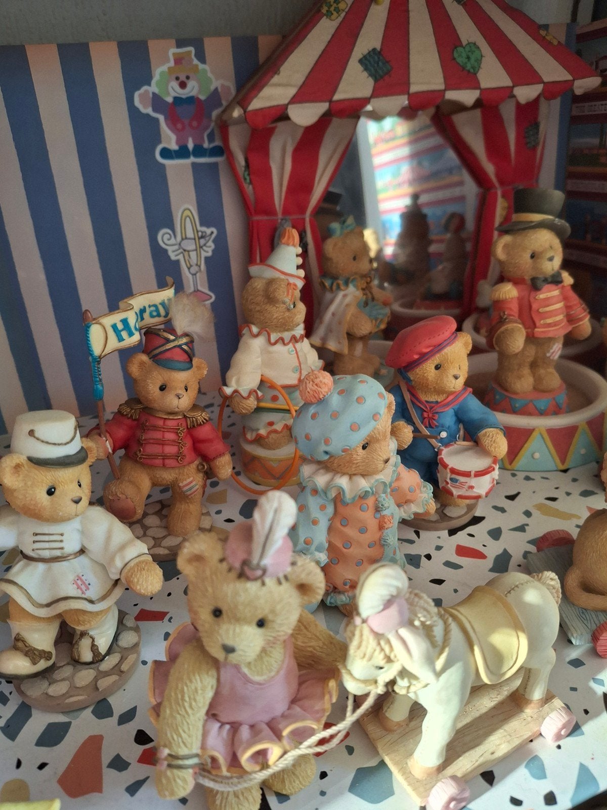 Cherished Teddies Circus Collectie - Beeldjes, Ophalen of Verzenden, Zo goed als nieuw, Beeldje, Cherished Teddies