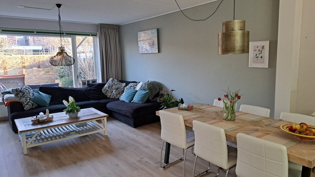 hoekbank, Huis en Inrichting, Banken | Bankstellen, Ophalen, Gebruikt, Minder dan 75 cm, Hoekbank